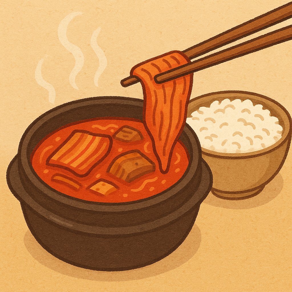 돼지고기가 들어간 김치찌개